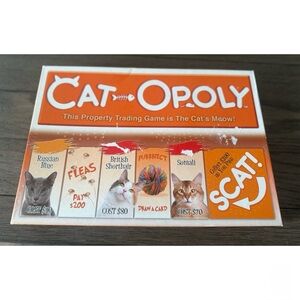 CATOPOLY COMPLETE GAME, LNIB PERSIAN SIAMESE EXOTIC BURMESE SPHYNX CAT OPOLY